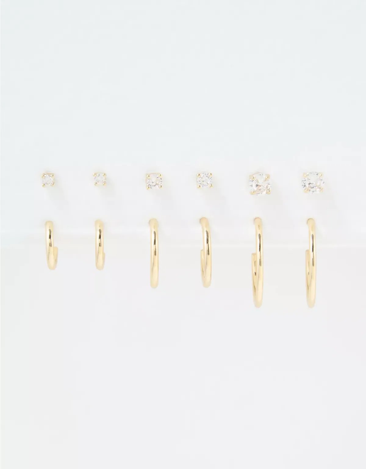 AEO Paquete de 6 Pares de Aretes Core