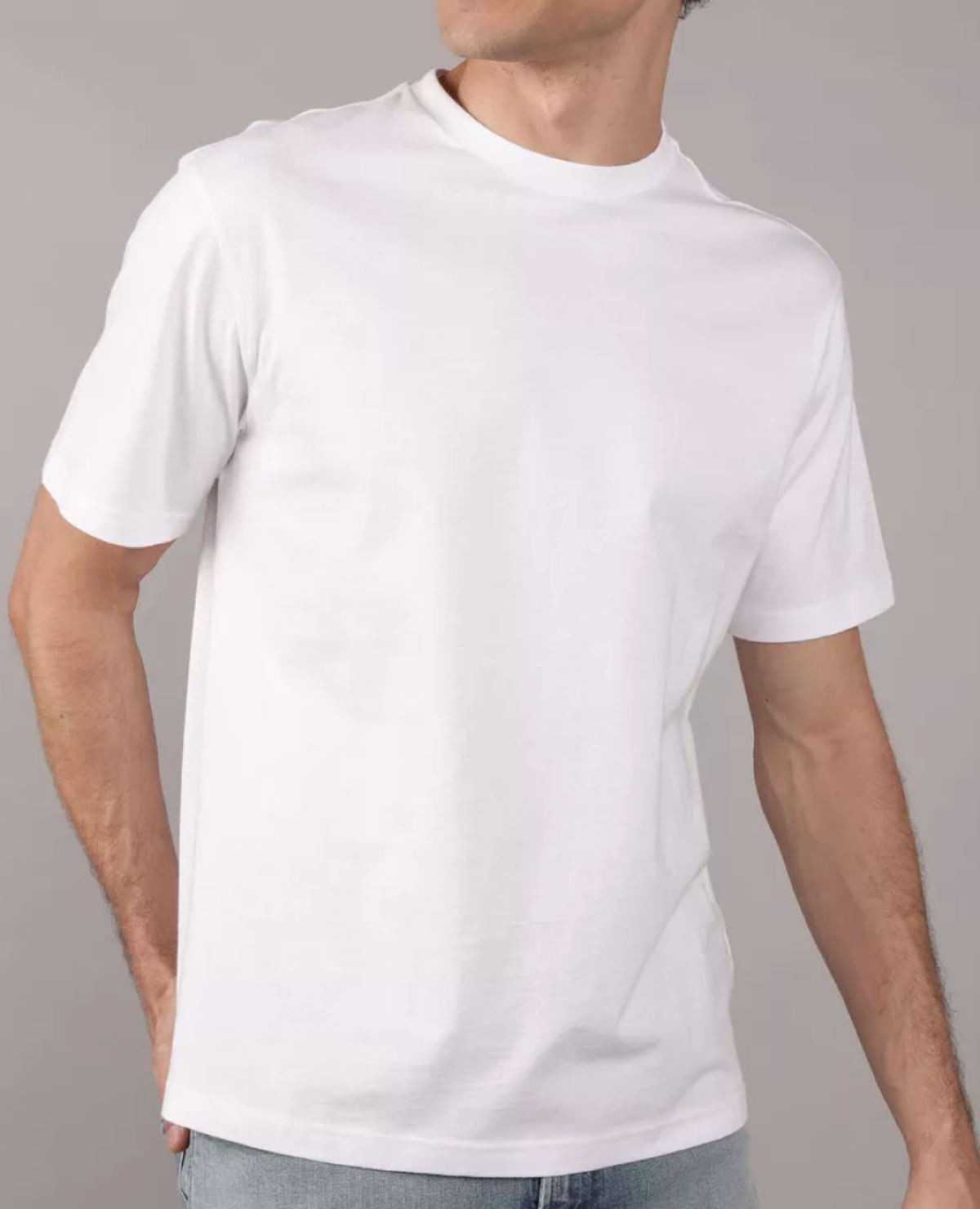 T-shirt de tejido de punto AE Blanca 2